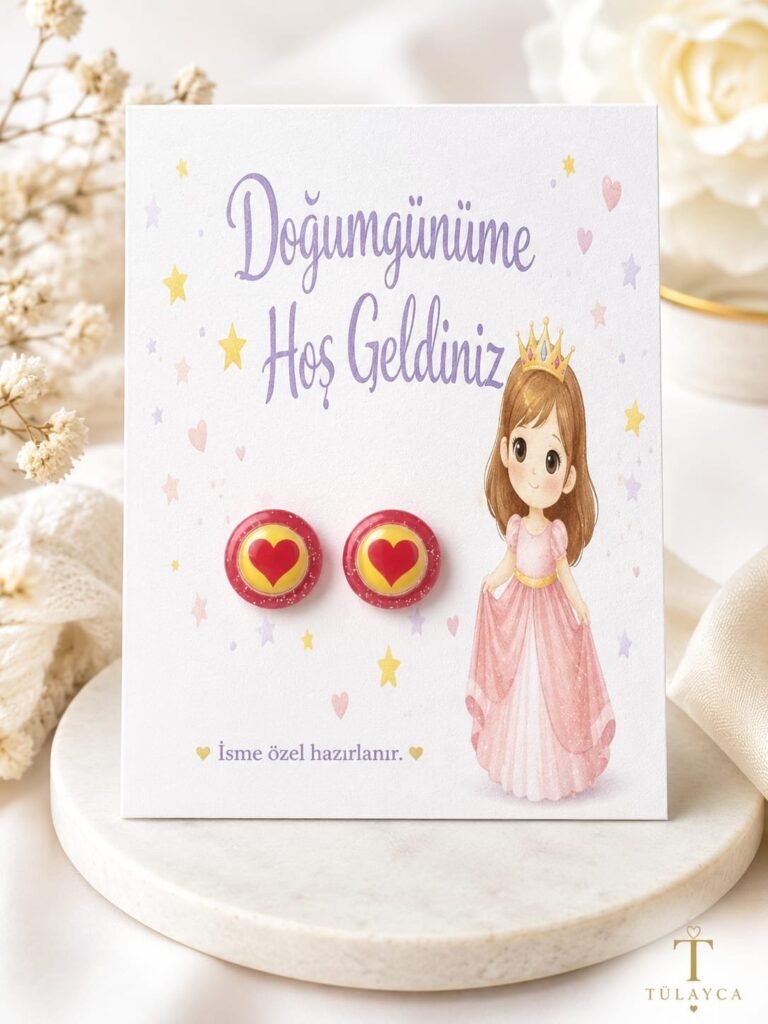 10 ADET İSME ÖZEL KARTLI KÜPE -DOĞUMGÜNÜ,6 AY KINASI,KURAN OKUYORUM,DİŞ BUĞDAYI , BEBEK MEVLÜDÜ