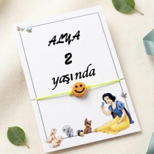 DOĞUMGÜNÜ HEDİYE KARTLI BİLEKLİKLER 20 ADET